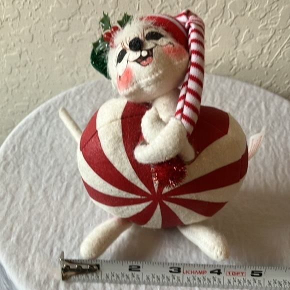Annalee: Vintage 2004 Christmas Peppermint Mouse- 6" - Picture 15 of 16
